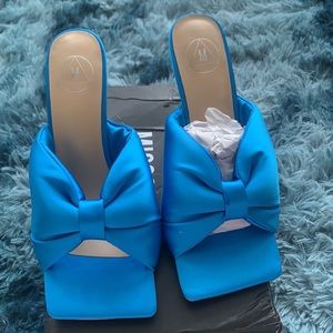 Missguided Satin Bow Mule